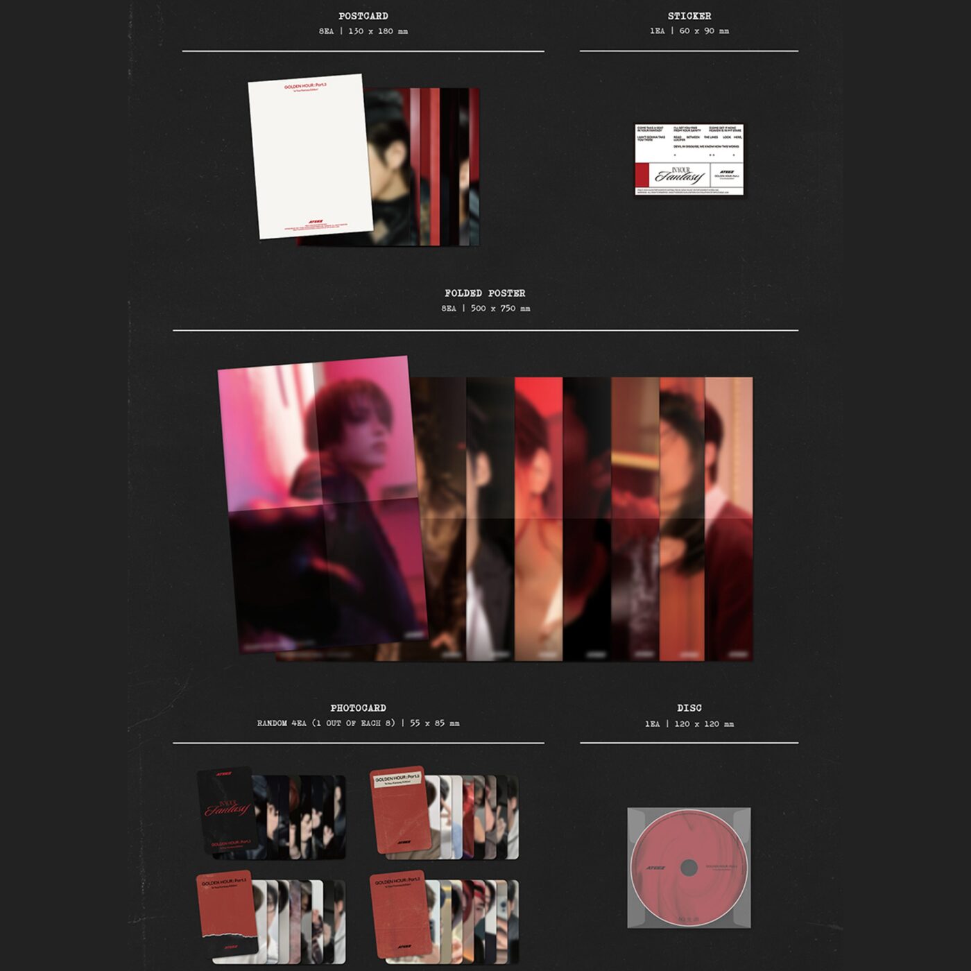 ATEEZ - The 12th Mini Album [GOLDEN HOUR : Part.3 'In Your Fantasy